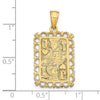 14K Jack of Hearts Playing Card Charm
