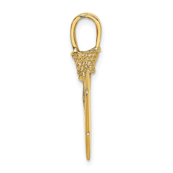 Gold Polished Arrow Pendants