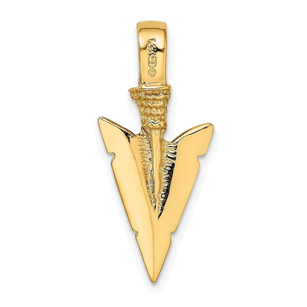 Gold Polished Arrow Pendants