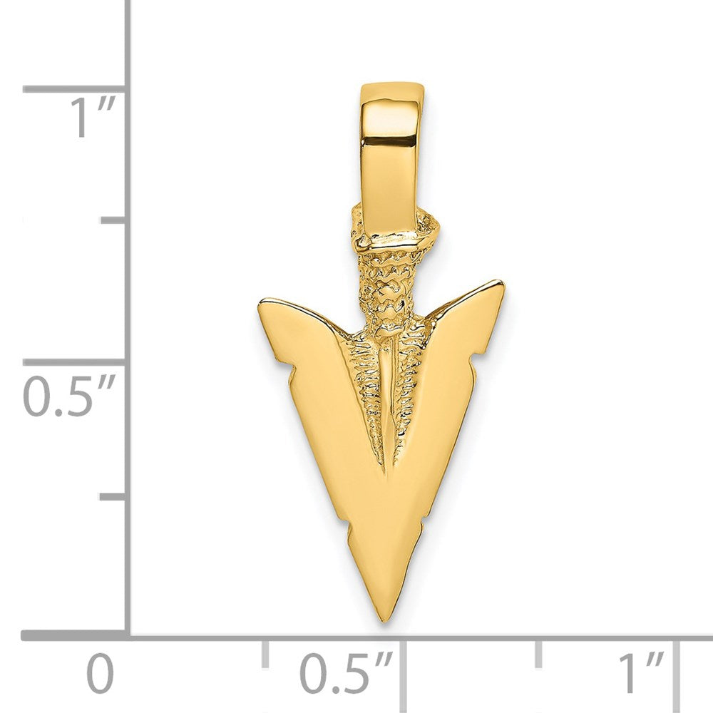 Gold Polished Arrow Pendants