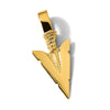 Gold Polished Arrow Pendants