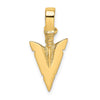 Gold Polished Arrow Pendants