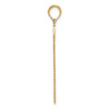 14K 3-D Flat Hand Saw Charm