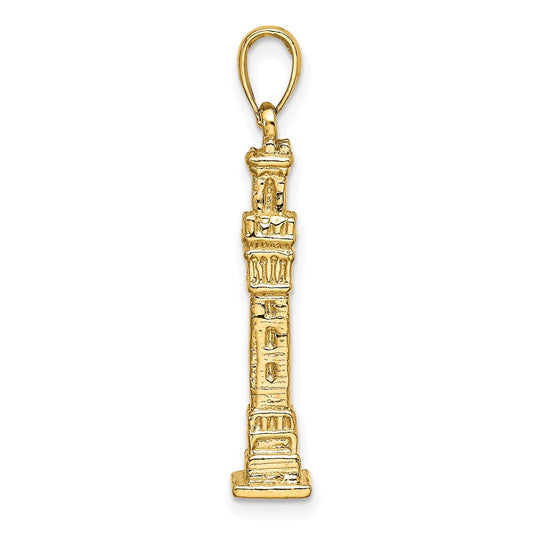 14K 3-D Pilgrim Memorial Monument Charm