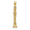 14K 3-D Pilgrim Memorial Monument Charm