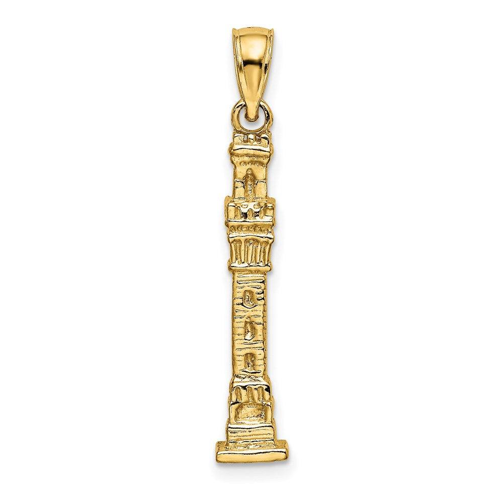 14K 3-D Pilgrim Memorial Monument Charm