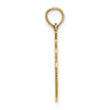 14K Textured Flat Noahs Ark Charm