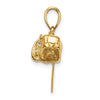 14K 3-D Small Chain Saw Charm