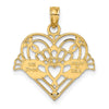 Gold Polished Claddagh Pendants