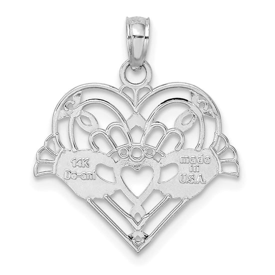 Gold Polished Claddagh Pendants