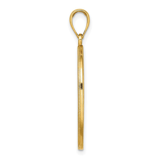 14K Tree of Life Twisted Tree in Oval Frame Pendant