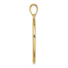 14K Tree of Life Twisted Tree in Oval Frame Pendant