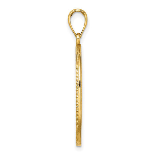 14K Tree of Life Twisted Tree in Oval Frame Pendant