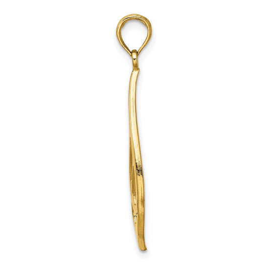 14K Celtic Knot Teardrop Charm
