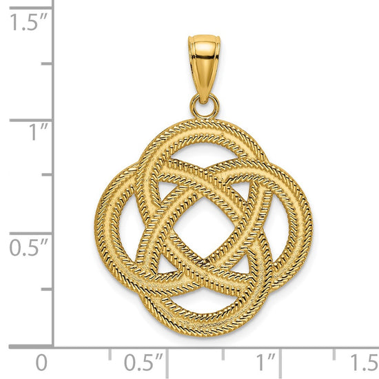 Gold Polished Celtic Knot Pendants