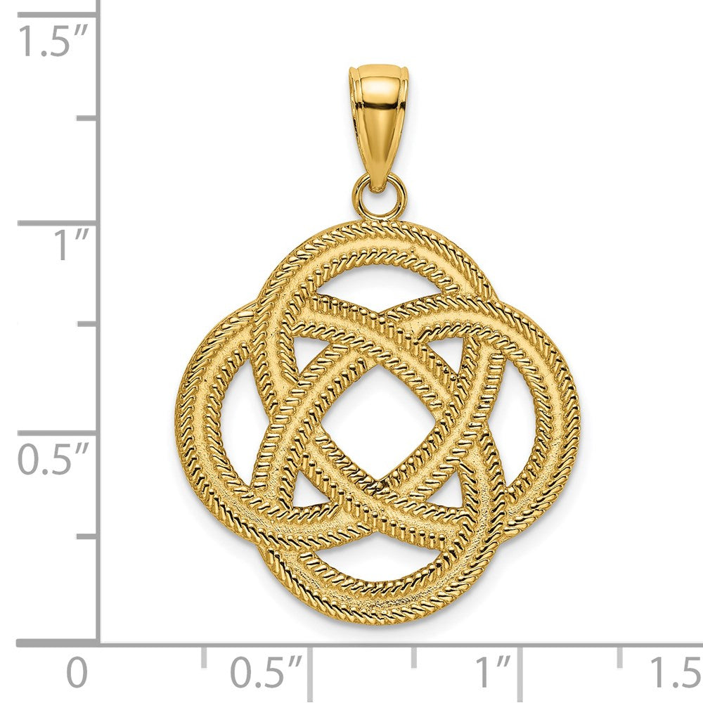 Gold Polished Celtic Knot Pendants