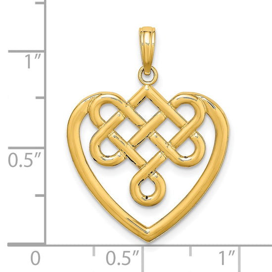 Gold Polished Celtic Knot Pendants