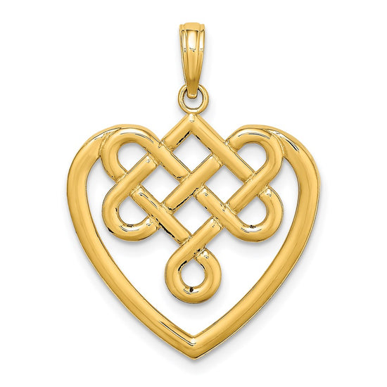 Gold Polished Celtic Knot Pendants