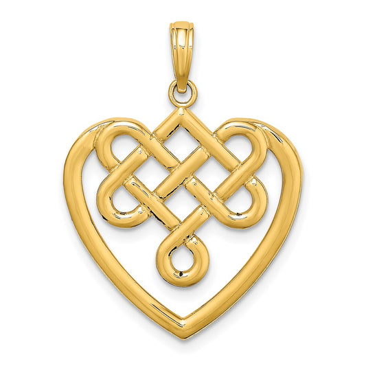Gold Polished Celtic Knot Pendants