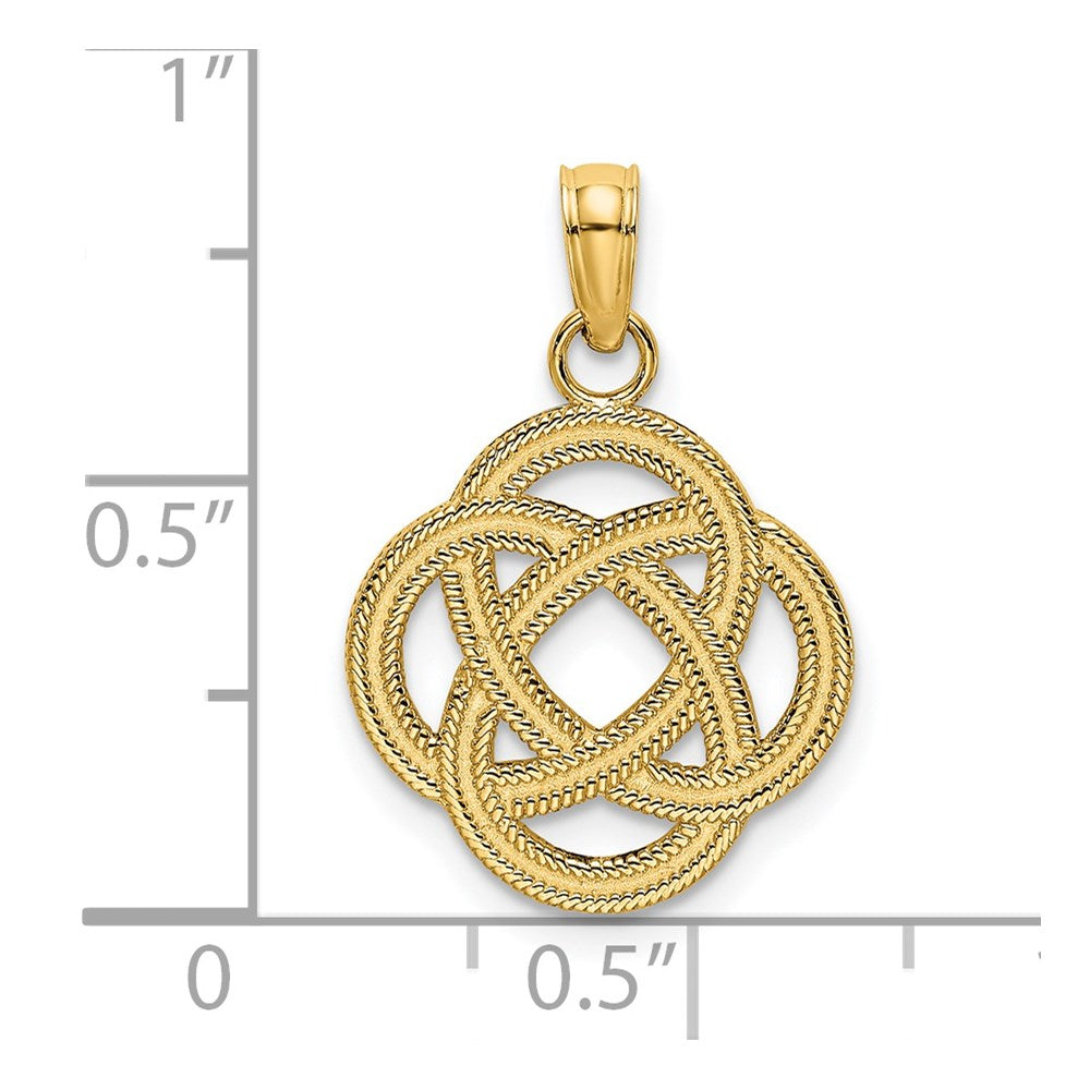Gold Polished Celtic Knot Pendants