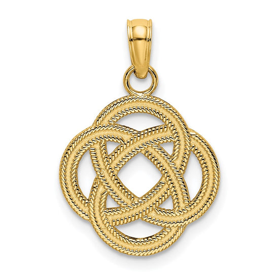 Gold Polished Celtic Knot Pendants