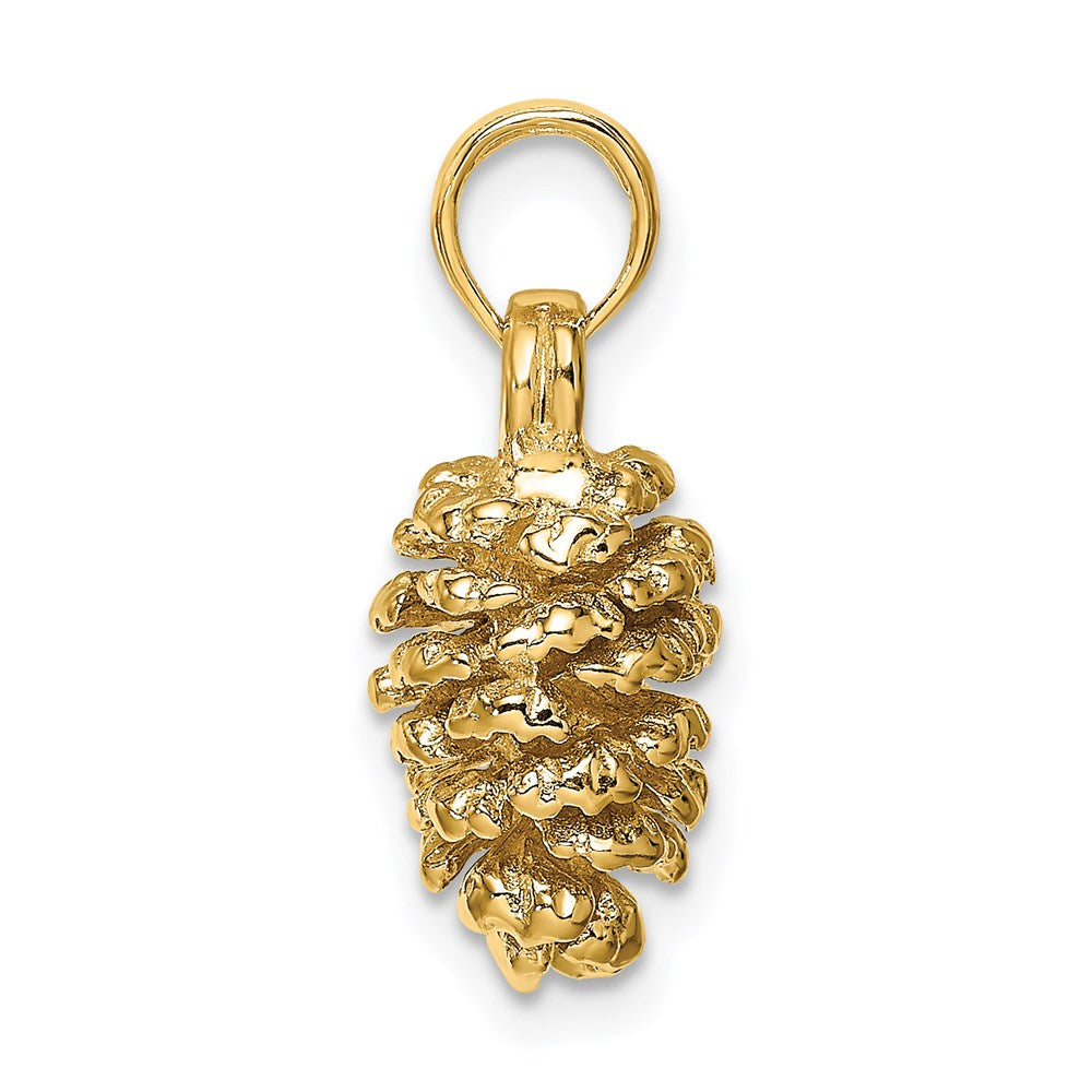 14K 3-D Pinecone Charm
