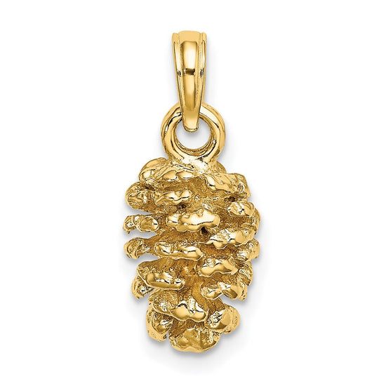 14K 3-D Pinecone Charm