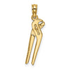 Gold Polished Tool Pendants
