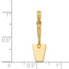 14K 3-D Concrete  Tool Spatula Charm