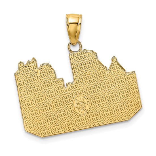14K Pittsburgh Skyline Charm