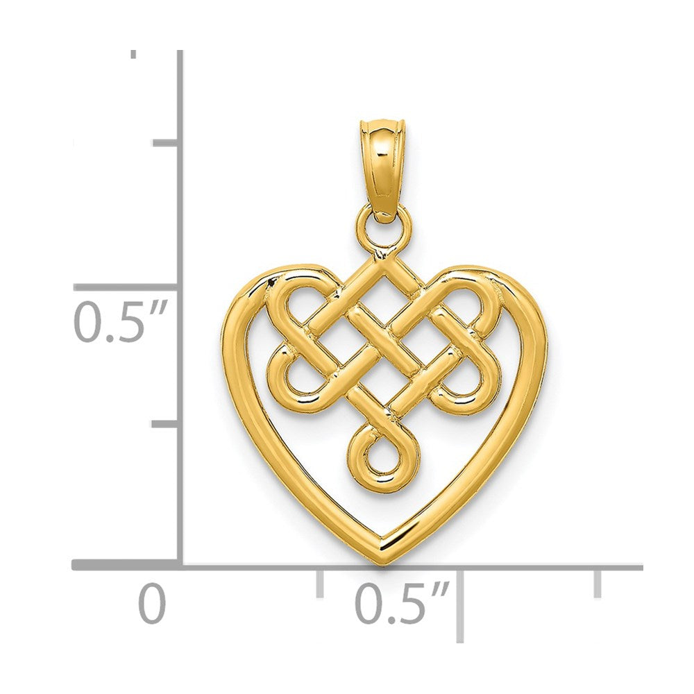 Gold Polished Celtic Knot Pendants