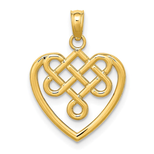 Gold Polished Celtic Knot Pendants