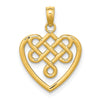 14K Small Celtic Knot Heart Charm