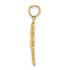 Gold Polished Clover Pendant