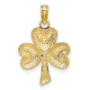 Gold Polished Clover Pendant