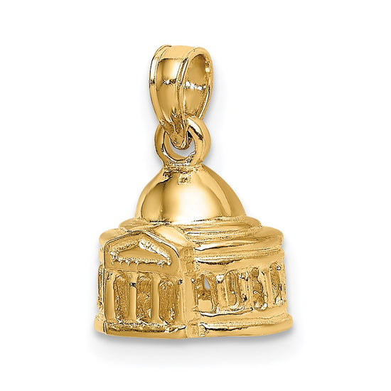 14K 3-D Jefferson Memorial Building Washington Charm
