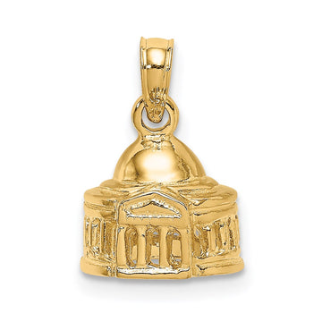 14K 3-D Jefferson Memorial Building Washington Charm