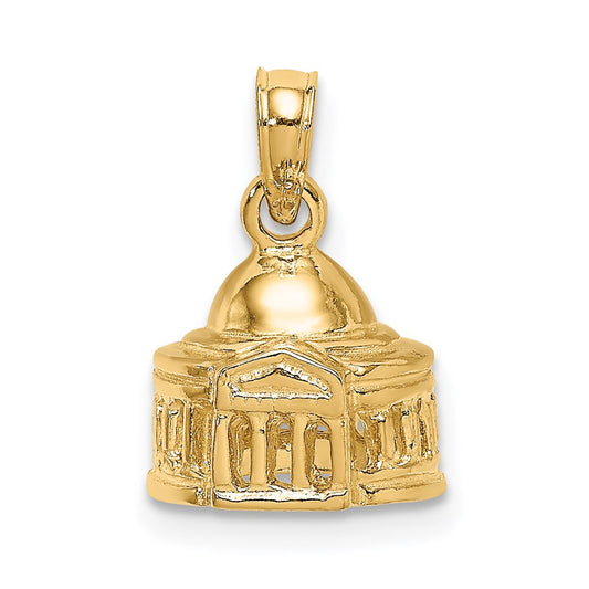 14K 3-D Jefferson Memorial Building Washington Charm