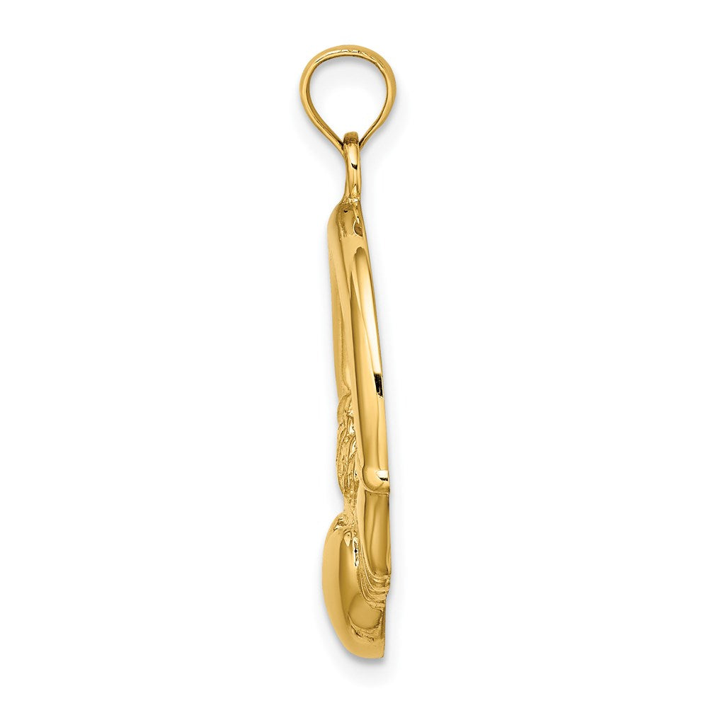 Gold Polished Claddagh Pendants