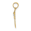 14K Polished Smiley Face with Graduation Cap Charm