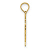 Gold Polished Flag Pendants