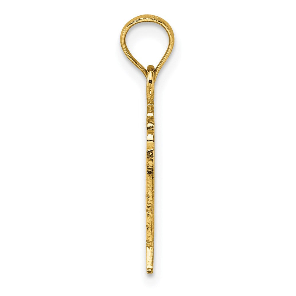 Gold Polished Flag Pendants