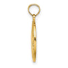 Gold Polished Flue de lis Pendants