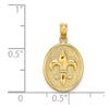 Gold Polished Flue de lis Pendants
