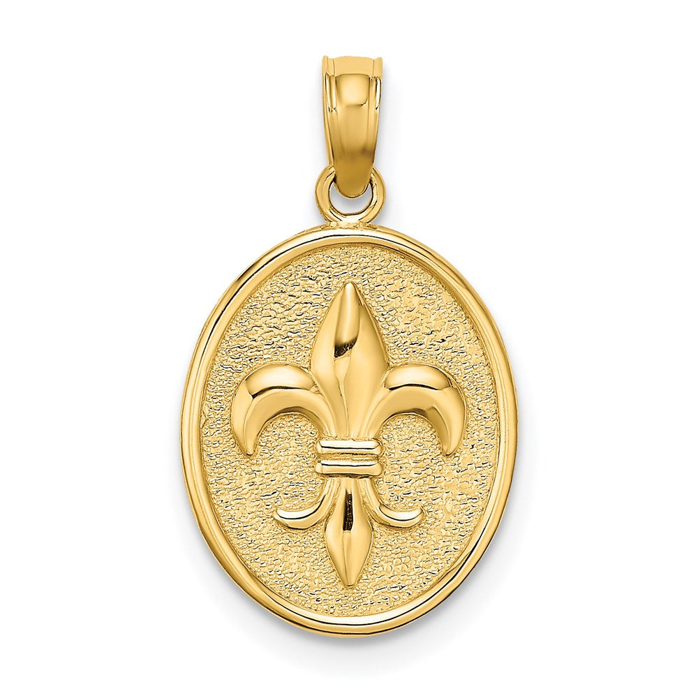 Gold Polished Flue de lis Pendants