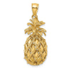 Gold Polished Pineapple Pendants