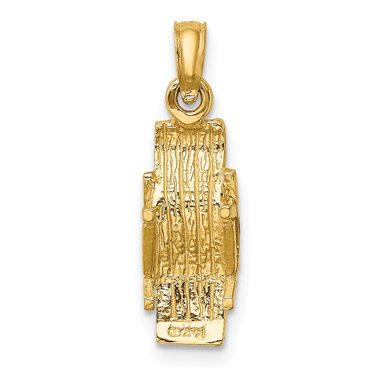 Gold Polished Beach Chair Pendant