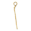 14K Polished Triple Vertical Feet Charm