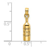 14K VINO Wine Bottle Charm