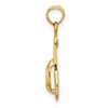 Gold Polished Flip-flop Pendant